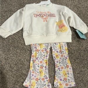 Disney Cream Winnie the Pooh Kids Matching Set